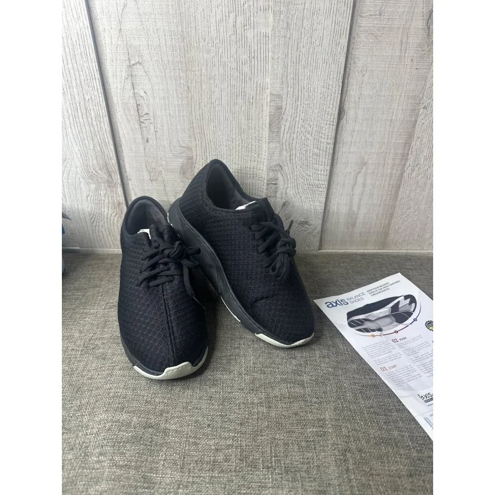Axis Balance Shoes Women Black Lace Up Athletic Sneakers Size 5.5 - Picture 1 of 9